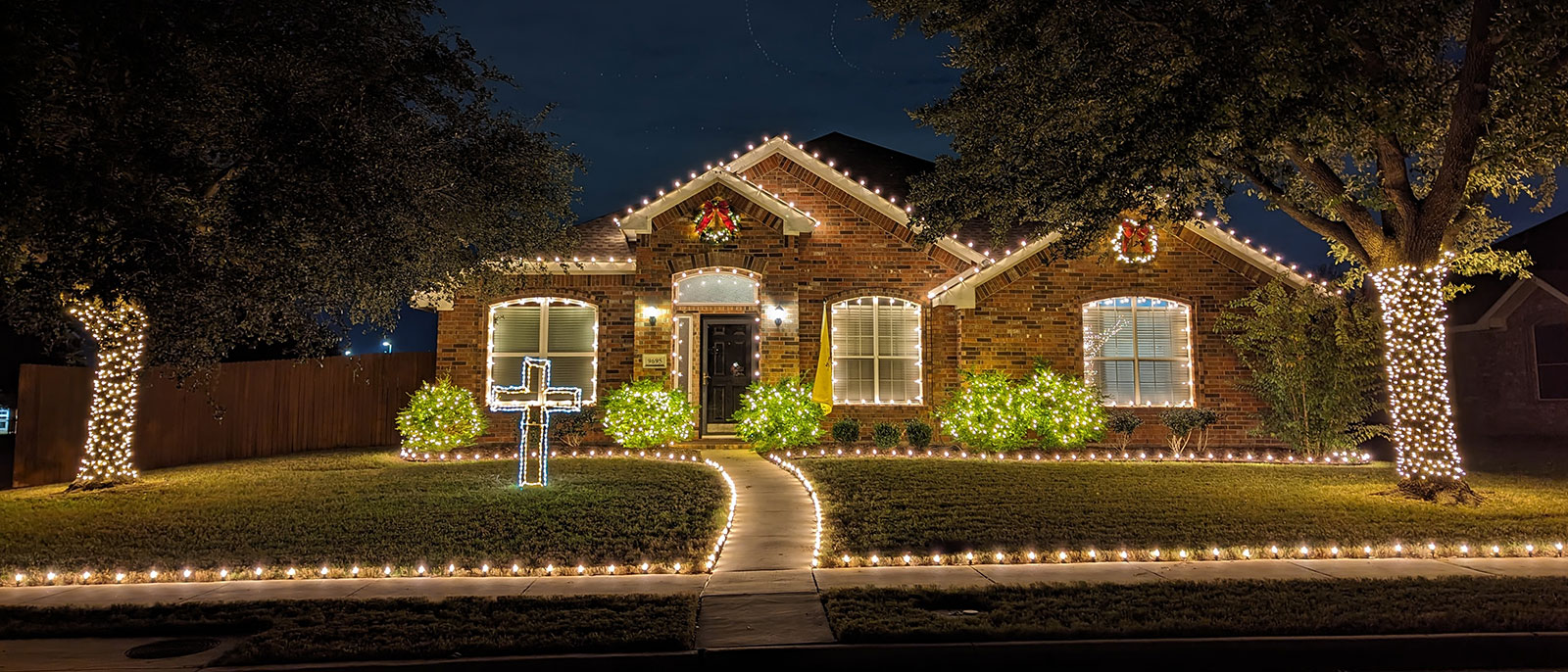 christmas-lighting-banner Step Landscape Lighting Dallas AK Lighting