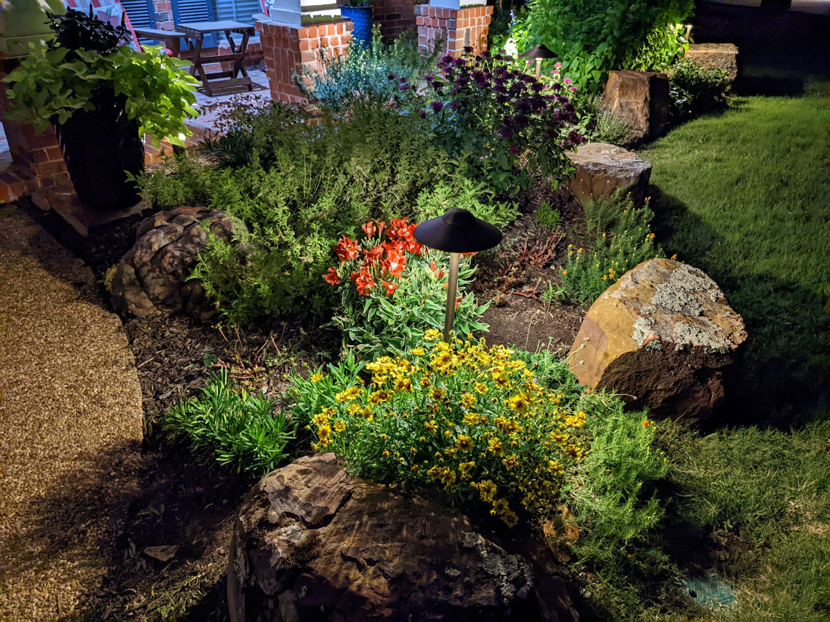 Flowerbed Lighting Dallas AK Lighting