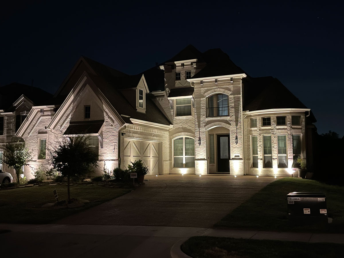 Front Yard Landscape Lighting Dallas AK Lighting