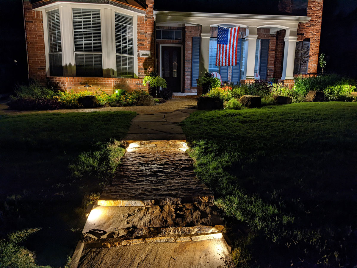 Walkway Landscape Lighting Dallas AK Lighting